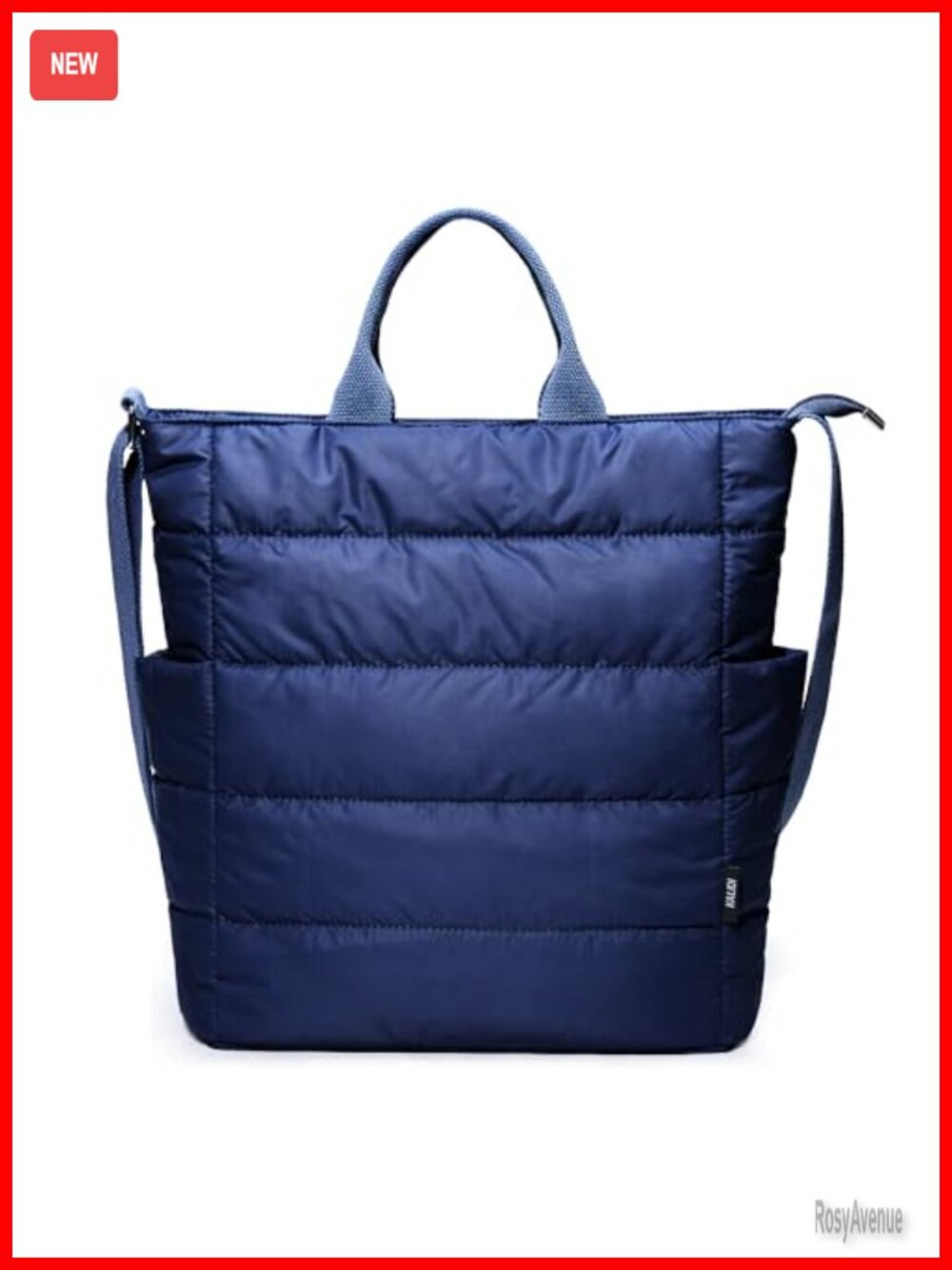 Quilted Nylon Tote Bag Puffer Hobo Laptop Bag Crossbody Zipper Shoulder Bag